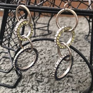 Blue/Green Dangle Earrings